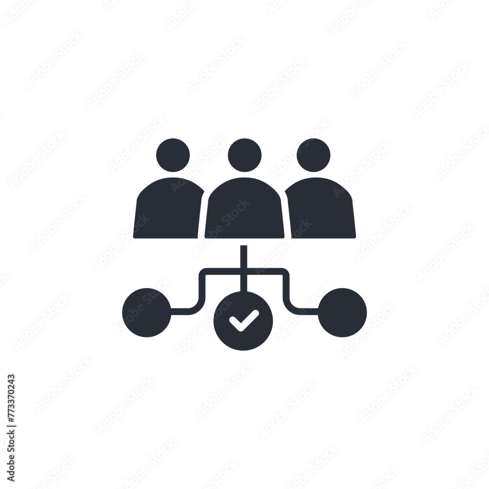 Poster connect with someone icon. vector.editable stroke.linear style sign for use web design,logo.symbol i
