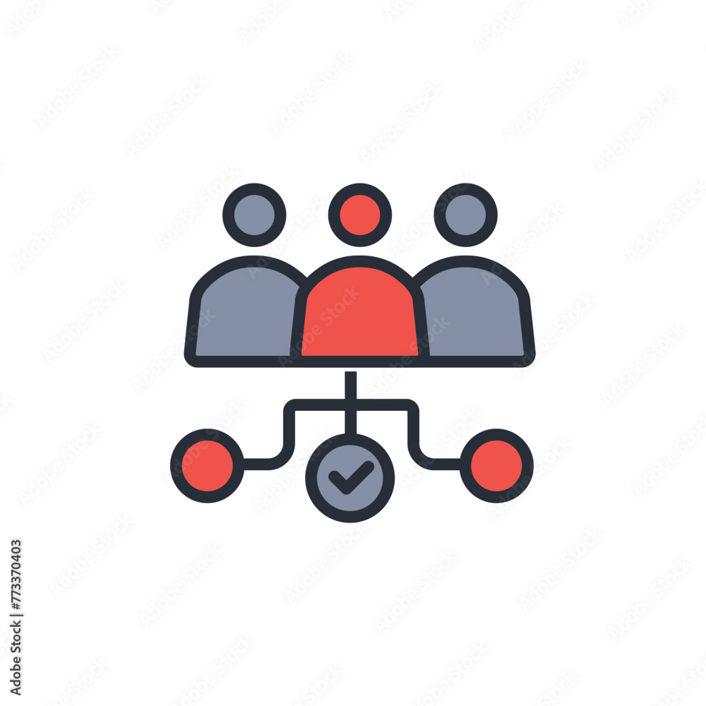 Poster connect with someone icon. vector.editable stroke.linear style sign for use web design,logo.symbol i