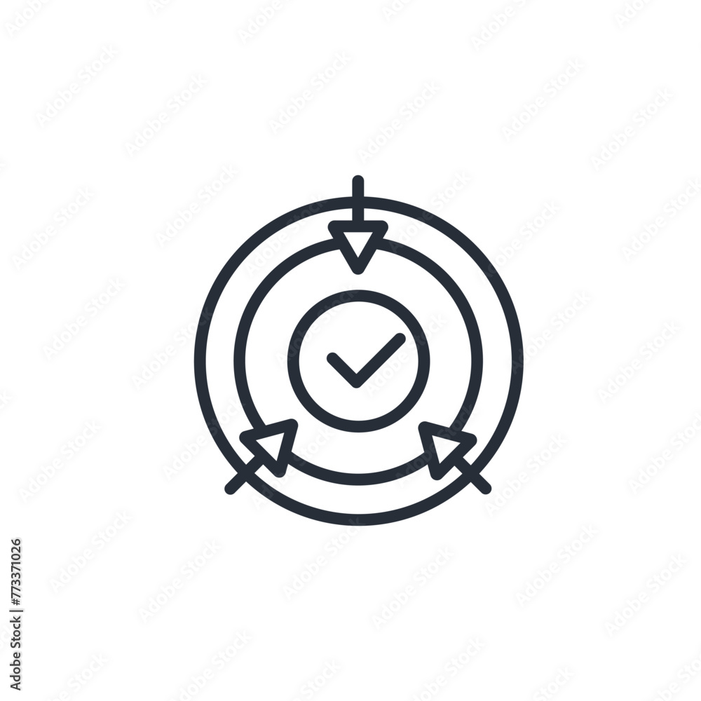 Poster integration icon. vector.editable stroke.linear style sign for use web design,logo.symbol illustrati