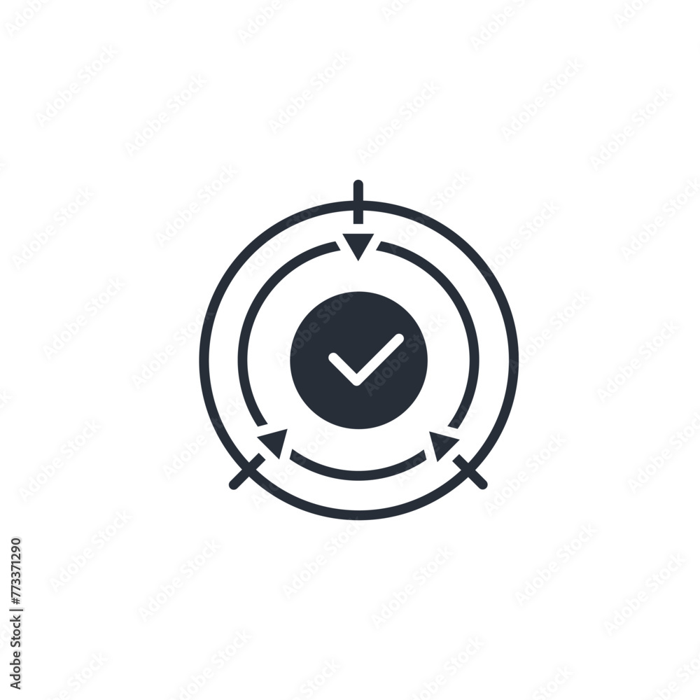 Poster integration icon. vector.editable stroke.linear style sign for use web design,logo.symbol illustrati