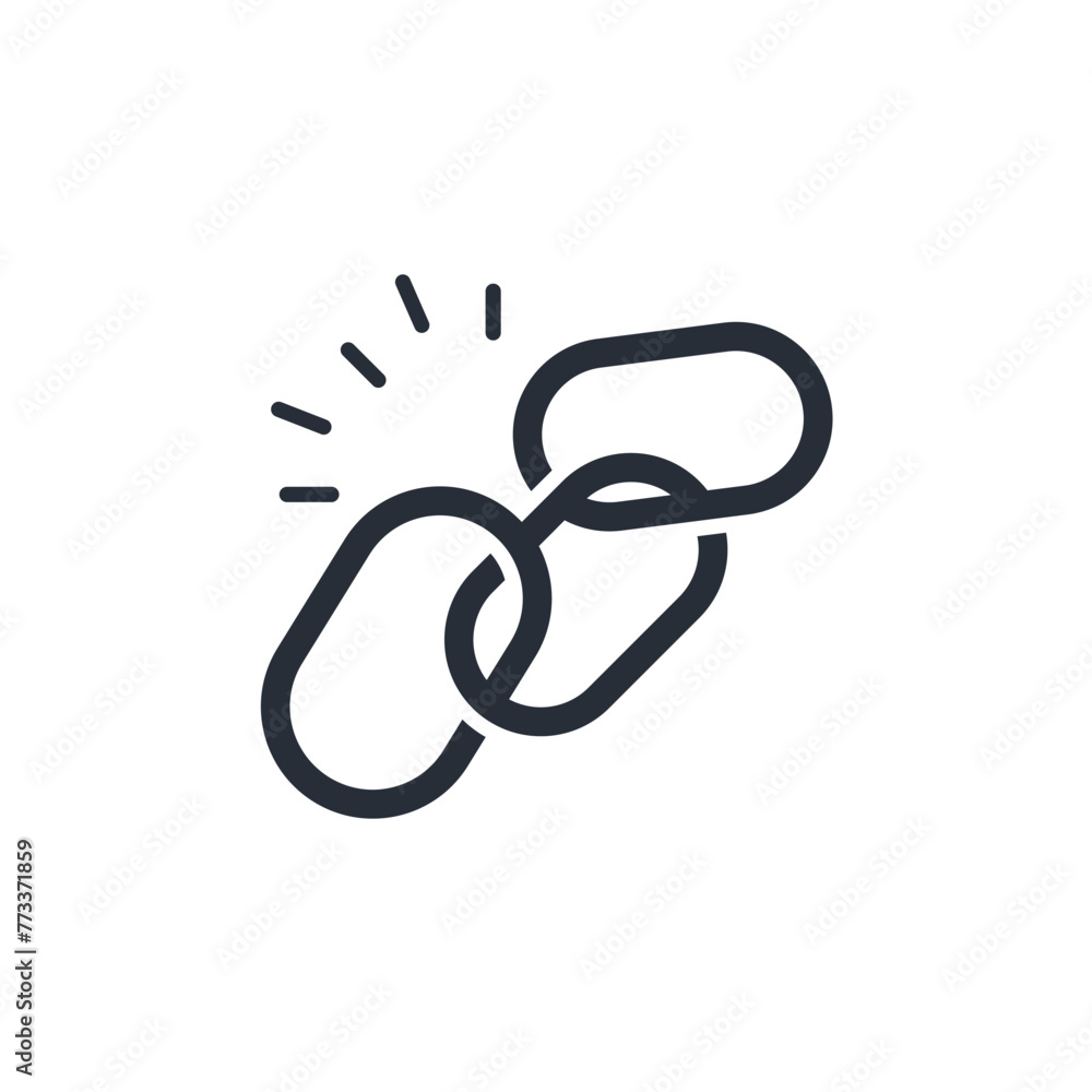 Poster link icon. vector.editable stroke.linear style sign for use web design,logo.symbol illustration.