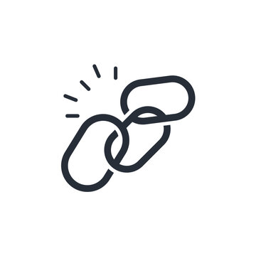 link icon. vector.Editable stroke.linear style sign for use web design,logo.Symbol illustration.
