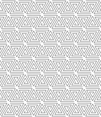 Vector seamless texture. Modern geometric background. A mesh of fine threads. - 773373642