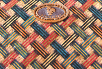 Beautiful portuguese cork products sold as souvenirs