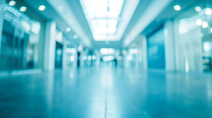 Obraz premium corridor in a modern building, blurred