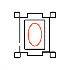 Frame icon editable stock vector icon