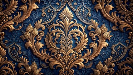 Step into a world of luxury and refinement with the intricate Damask pattern, characterized by its richly detailed designs and sumptuous texture, adding an air of sophistication and opulence to any se