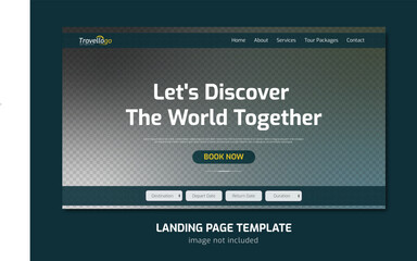 Travel Landing page design | Website template design