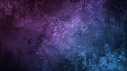 Abstract black, purple and blue textured background with grainy noise and light glow effect - obrazy, fototapety, plakaty