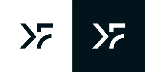 Fotobehang Minimal Letter KF FK Vector Logo , Logotype Initial KF FK Creative Vector Designs © Hikmat Studios