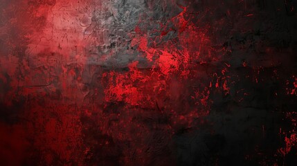 Abstract dark black and red gradient background with bright light glow and grainy noise grunge texture, empty space template - obrazy, fototapety, plakaty