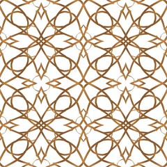 Fototapeta premium Geometric repeat circle pattern - Ai Generated
