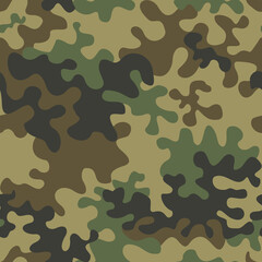 Modern camouflage background, army light camouflage pattern, military uniform texture