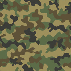 
Military camouflage background, modern pattern, seamless army uniform print