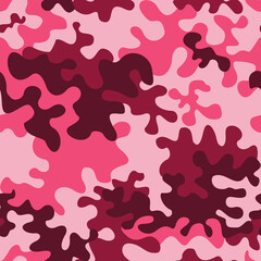 
Pink camouflage background, repeat pattern, print for girls, stylish design for textiles