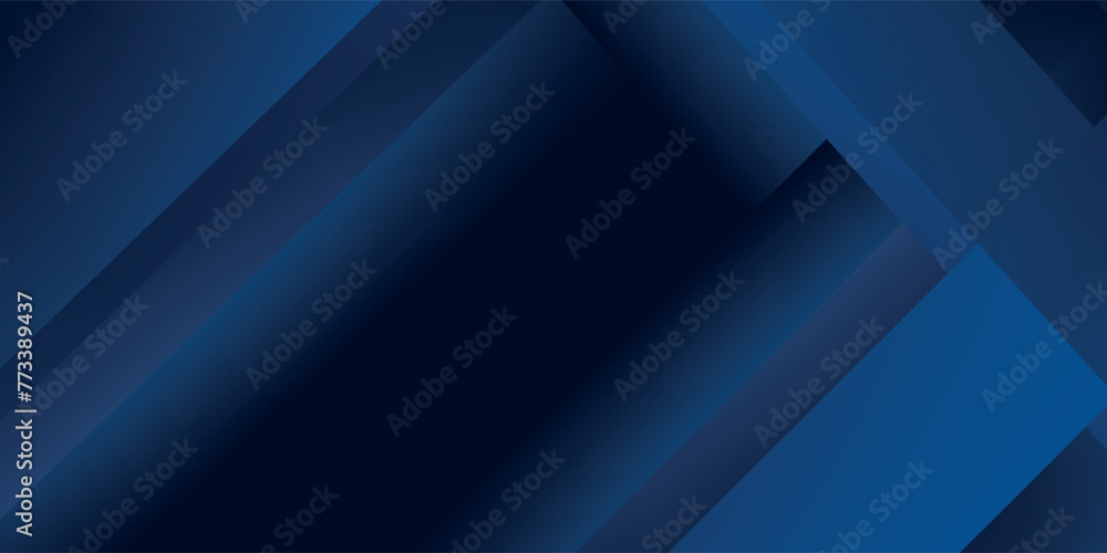 Poster blue black abstract background geometry shine and layer element vector for presentation design