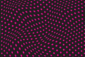 simple abstract pink color small triangle wavy pattern on black color background