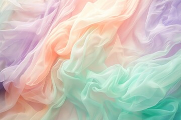 Obraz premium pastel gradient, soft and dreamy, hints of mint, lavender, and peach