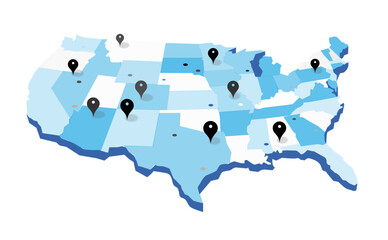 United States Geo Map - 773391662