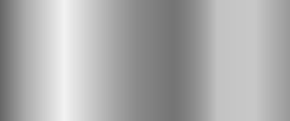 Metallic silver gradient. A banner with a metallic gradient texture. Vector EPS 10. - obrazy, fototapety, plakaty