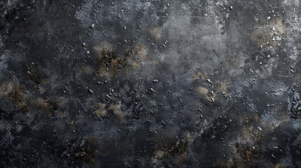 Dark anthracite stone concrete texture, grungy gray industrial background panorama, rough urban surface banner - obrazy, fototapety, plakaty