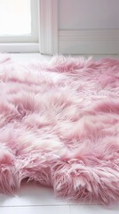 fur rug.