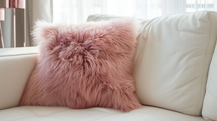 pink pillow.