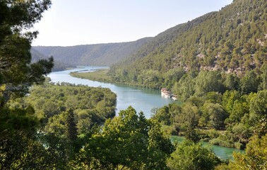 Rzeka Krka w Chorwacji. - obrazy, fototapety, plakaty