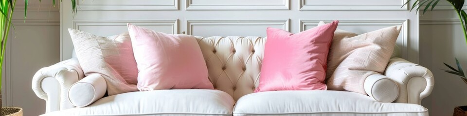 Fototapeta na wymiar pink pillow.