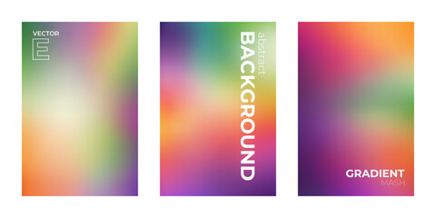 Colorful Abstract Gradient Background Collection