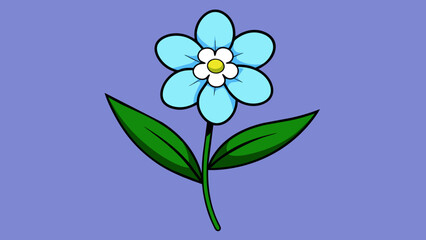 Captivating Forget-Me-Not Flower Vector Illustrations Elevate Your Designs with Stunning Floral Elements