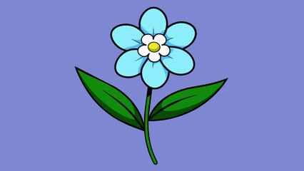 Naklejka premium Captivating Forget-Me-Not Flower Vector Illustrations Elevate Your Designs with Stunning Floral Elements