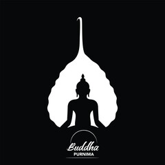 vector illustration of lord buddha for buddha purnima