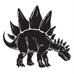 Triceratops dinosaur isolated on white background. Vector illustration.