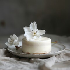 white cake.