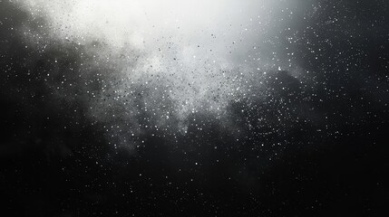 Obraz premium Grungy black and grey gradient background with grainy noise texture and bright, glowing light, abstract illustration