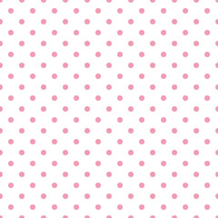 seamless pattern pink dots © Monika