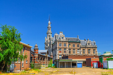 Loodswezen Pilotage Building in Antwerp city historical centre, port area in Antwerpen old town, Flemish Region, Belgium