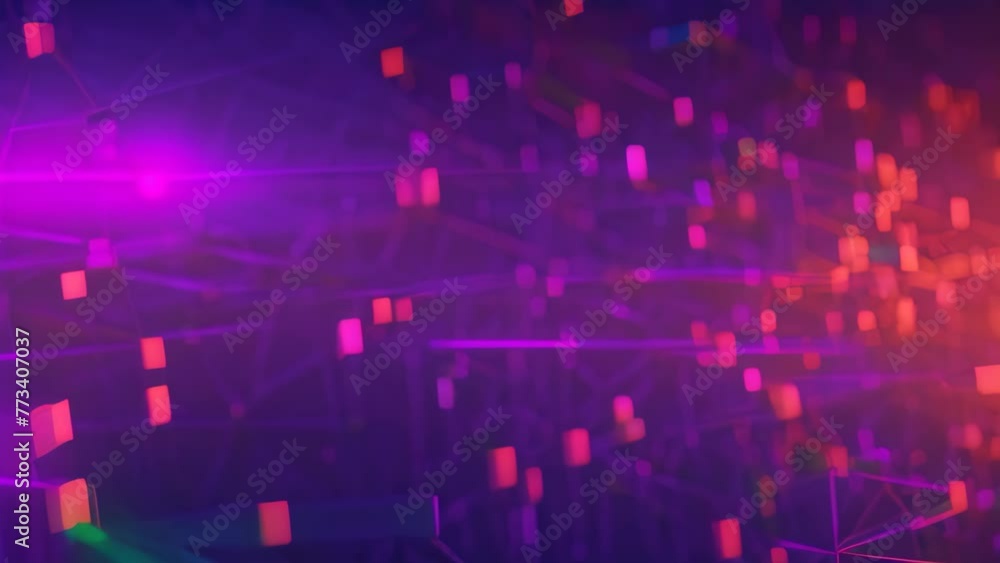 Poster abstract polygonal background with connecting dots and lines. 3d rendering, abstract digital connect