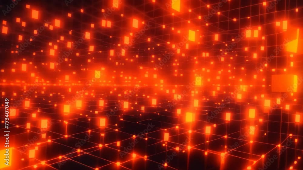 Poster abstract polygonal background with connecting dots and lines. 3d rendering, abstract digital connect