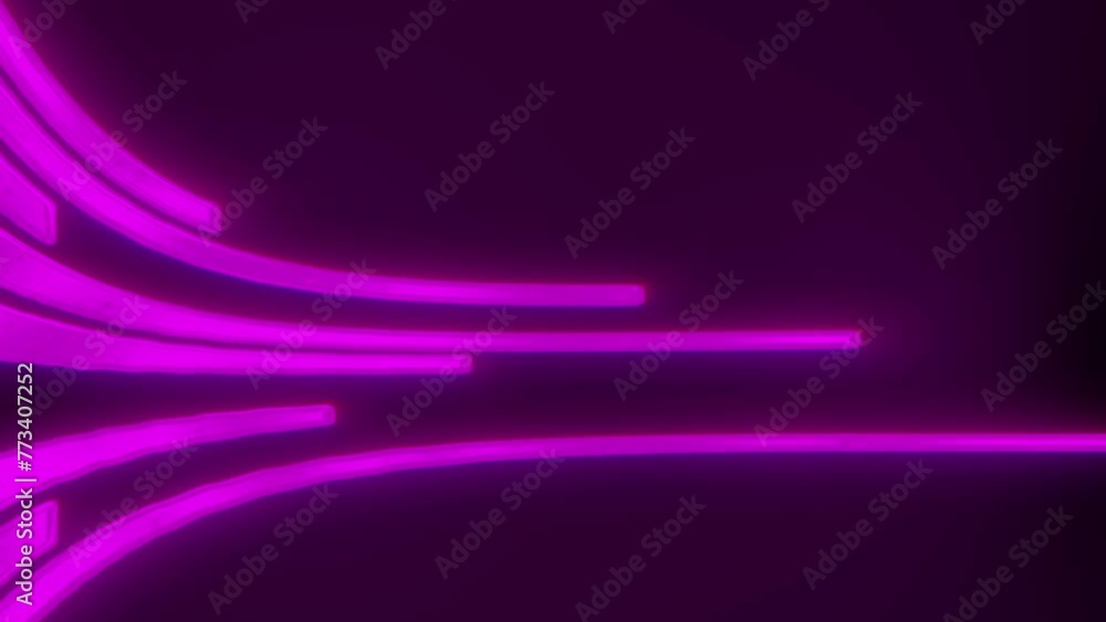 Aufkleber abstract animation background of glowing lines streaming across the screen.