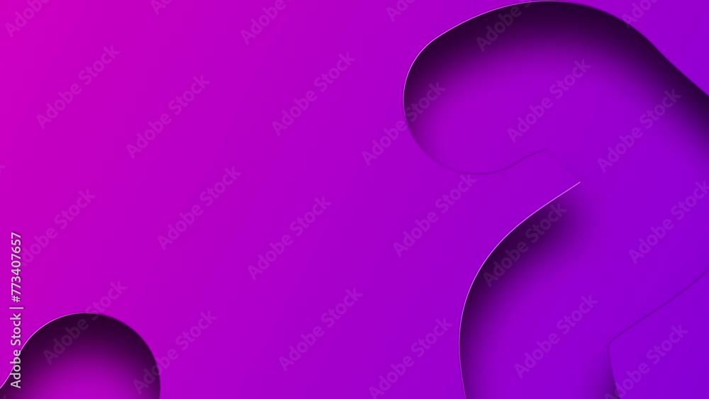Poster abstract art video of surreal figure in curve lines forms.