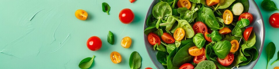 fresh chopped vegetables for salad background.