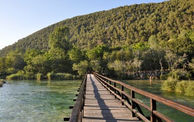 Most na rzece Krka w Chorwacji.