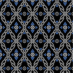 black and white seamless chunri pattern