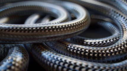 Fototapeta premium A versatile and flexible hose applicable to many industries, including food and beverage, automotive, and chemical