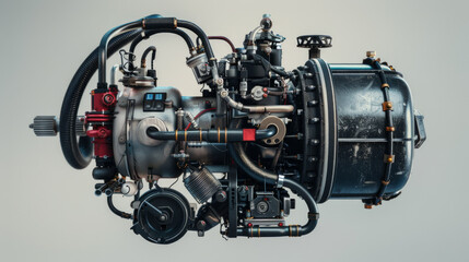 Fototapeta premium A versatile air compressor for powering pneumatic tools in various industrial applications