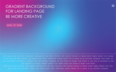 landing page ui ux design , template for website interface abstract background with lines