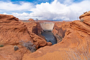 Glen Canyon Dam overlook in Page, Arizona