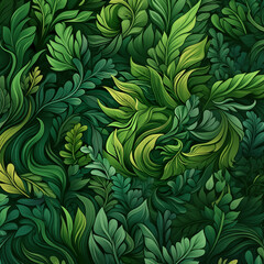 Nature green tropical leaves - 773427092